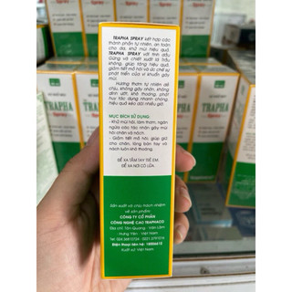 Trapha - Giúp khử mùi, làm thơm, ngăn ngừa các tác nhân gây mùi hôi nách, hôi chân, giảm tiết mồ hôi ở chân và nách