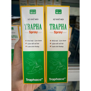 Trapha - Giúp khử mùi, làm thơm, ngăn ngừa các tác nhân gây mùi hôi nách, hôi chân, giảm tiết mồ hôi ở chân và nách