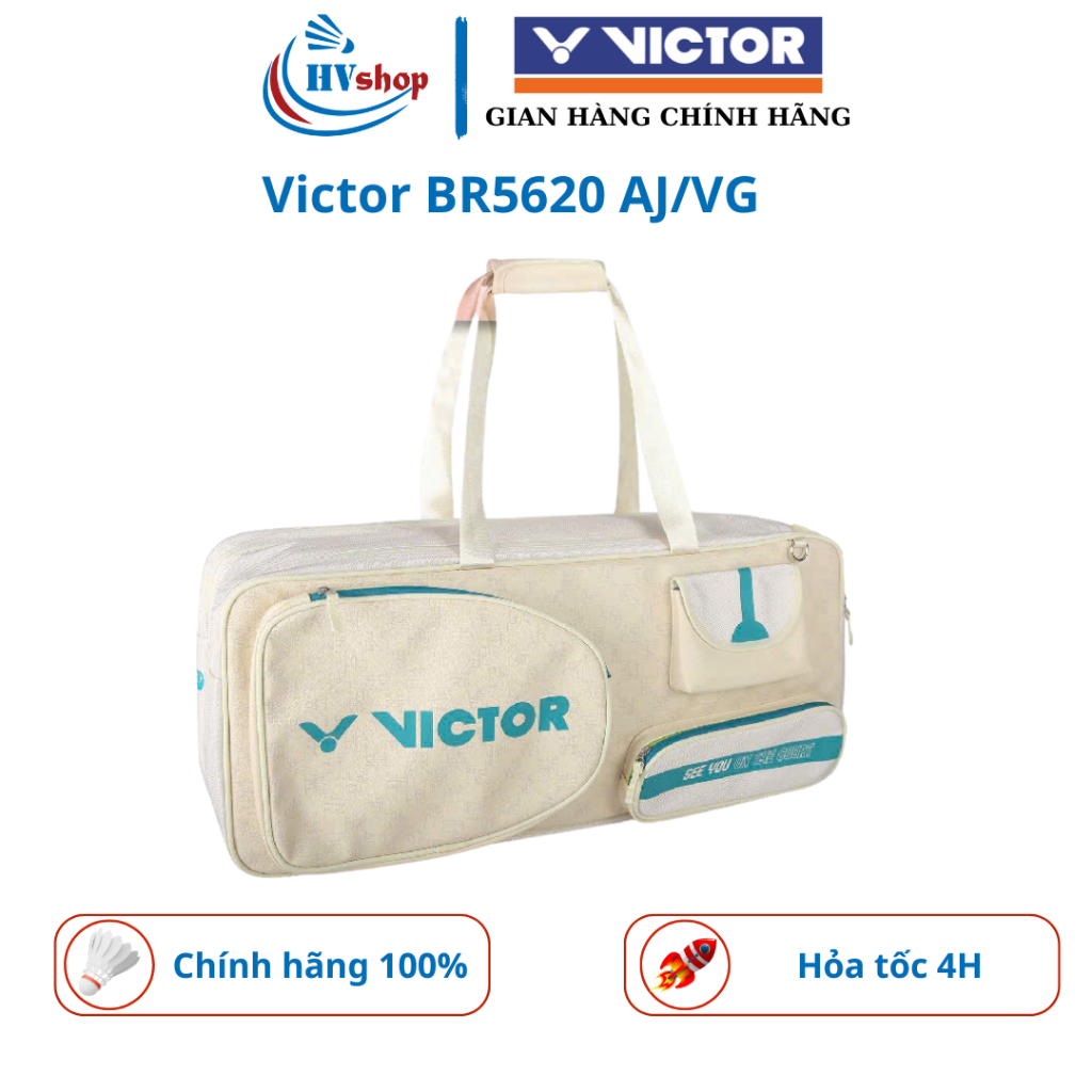 Bao vợt cầu lông Victor BR5618, BR5620, BR5642 chính hãng, 03 ngăn đựng đồ, ngăn đựng vợt chống sốc - HVShop