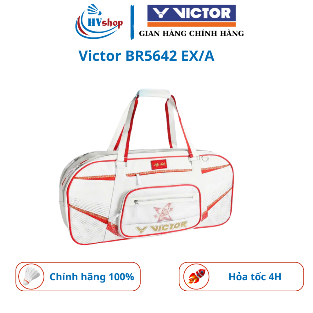 Bao vợt cầu lông Victor BR5618, BR5620, BR5642 chính hãng, 03 ngăn đựng đồ, ngăn đựng vợt chống sốc - HVShop