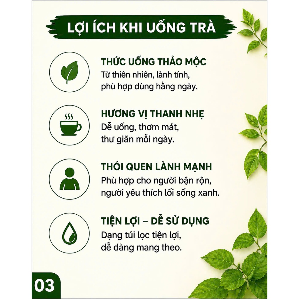 Trà Lá Mâm Xôi Khô Tự Nhiên – Trà Sạch, Đóng Gói Kín, An Toàn Sử Dụng