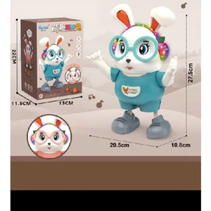 Chú Thỏ RoBot Đeo Kính Phát Nhạc Nhảy Múa Vui Nhộn