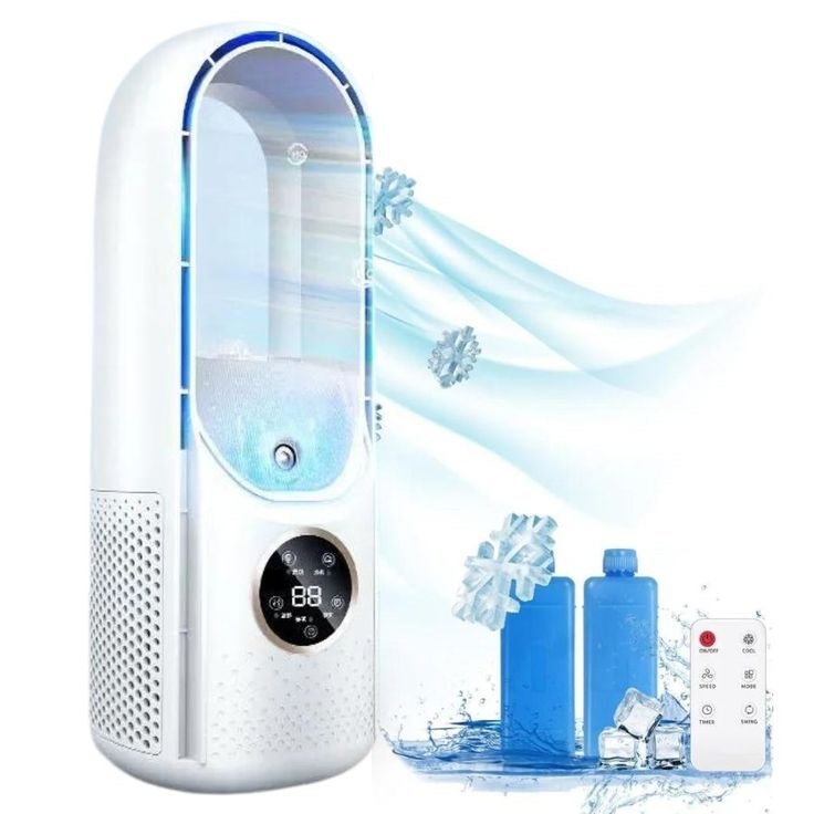 (Loại 1) Quạt Điều Hòa Không Cánh Phun Sương 6 Tốc Độ Làm Mát,​Quạt Có Điều Chỉnh Thời Gian Không Gây Ồn.Bảo hành 1 năm
