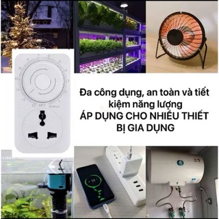 Ổ Cắm Hẹn Giờ Chống Sét ️Tích Hợp 2 Tính Năng An Toàn Chống Cháy Nổ Trong 1 ăn toàn sử dụng .