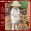 Set Đồ Bé Trai Đi Biển Họa Tiết Cây Dừa Style Hàn, Bộ Sơ Mi Cộc Tay + Quần Short Cotton 8-17kg A34