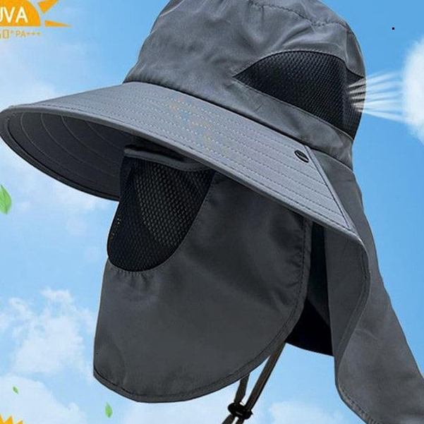 Mũ Bảo Vệ Mặt và Cổ Ngoài Trời Mũ Chống Nắng CHống TIa UV mùa hè có thể tháo rời athien
