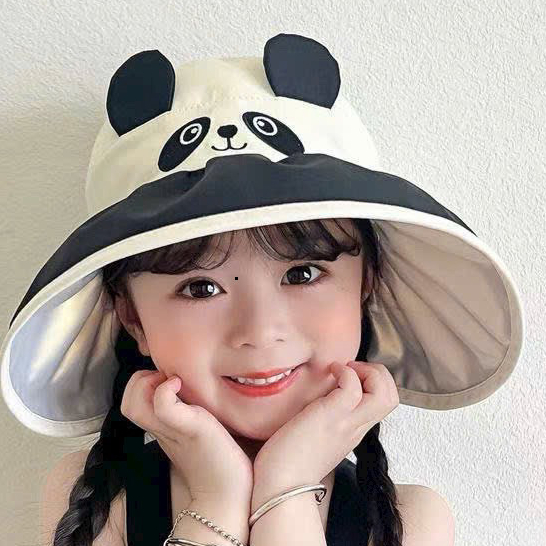 Nón Tai Bèo Vành Rộng Họa Tiết Hoạt Hình ,Gấp Gọn Thời Trang Hàn Quốc Đáng Yêu Dành Cho Bé Gái 17