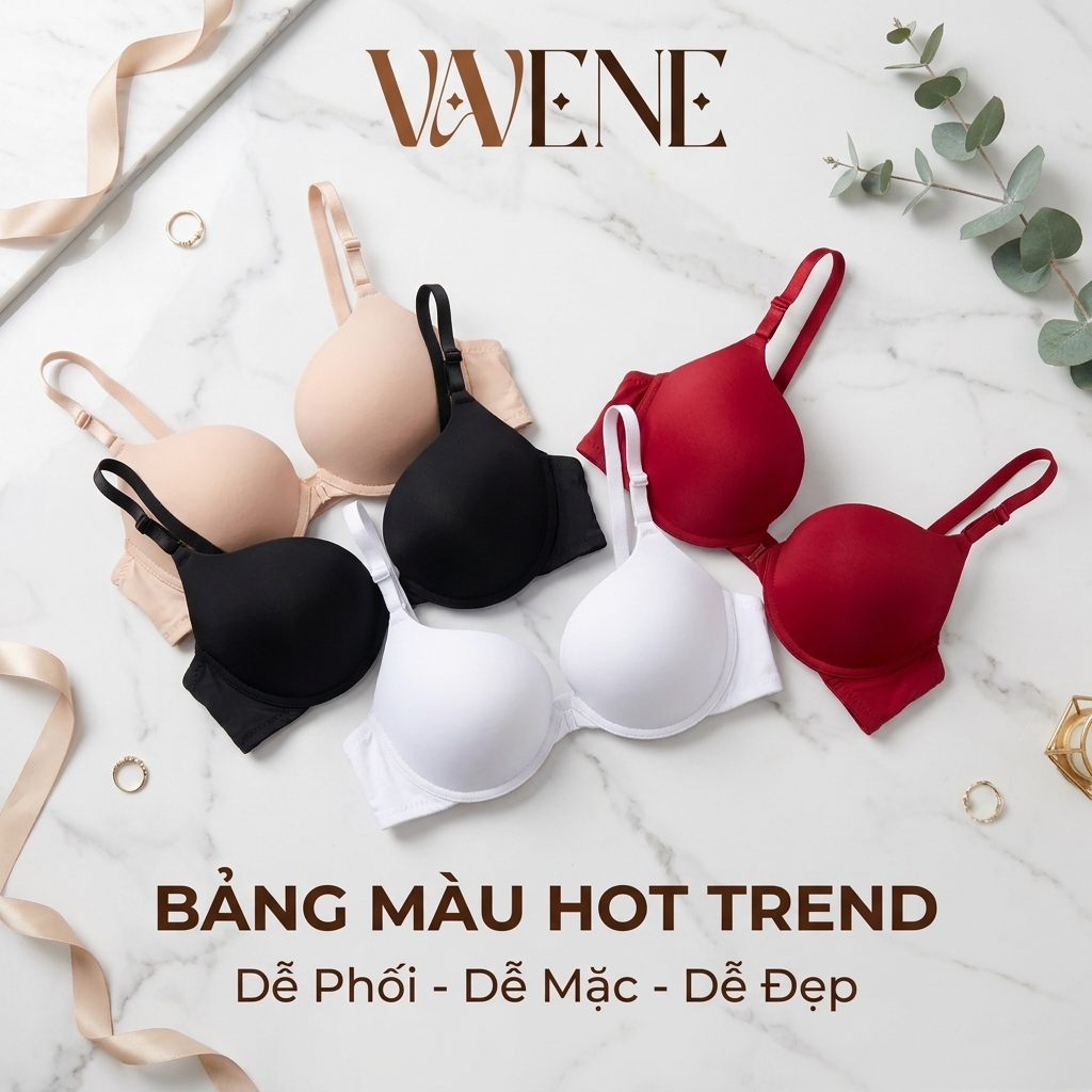 [LOẠI 1] Áo ngực cài trước AL1501 trơn có đệm, Áo lót Vanvene có gọng nâng ngực 2cm Cao cấp | BigBuy360 - bigbuy360.vn