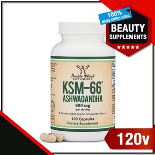 Viên uống giảm stress Ashwagandha Double Wood - 120 viên