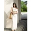 𝗧𝗵𝗲𝗿 -Đầm Linen lệch vai