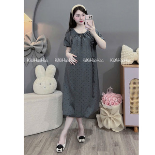VÁY BẦU CỘC TAY ĐŨI BI HOA DÂY - 6 Màu