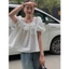 𝗕𝗮𝘆- Áo Linen tay phồng babydoll