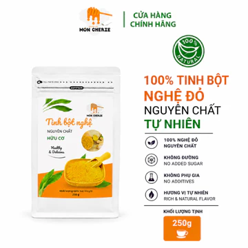 [250g] Tinh Bột Nghệ Nguyên Chất 100% - Tinh Bột Nghệ Loại Cao Cấp Từ Củ Nghệ Đỏ Giàu Dinh Dưỡng