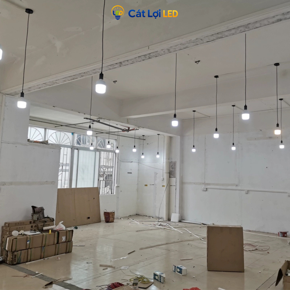 Bộ đui đèn thả trần E27 kèm dây 1M và đế ốp thép, đen và trắng đa dụng