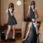 Set Váy Yếm Kẻ Caro Hari Xếp Ly Mix Áo Thun Cổ Sen Nữ Dáng Ngắn Tiểu Thư Dễ Thương Style Hàn Quốc Đi Chơi Xinh Xắn 21372