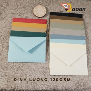 [Có sẵn] Bao thư giấy mỹ thuật cao cấp A5 A6 - giấy với nhiều chất vân khác nhau, định lượng 120gsm