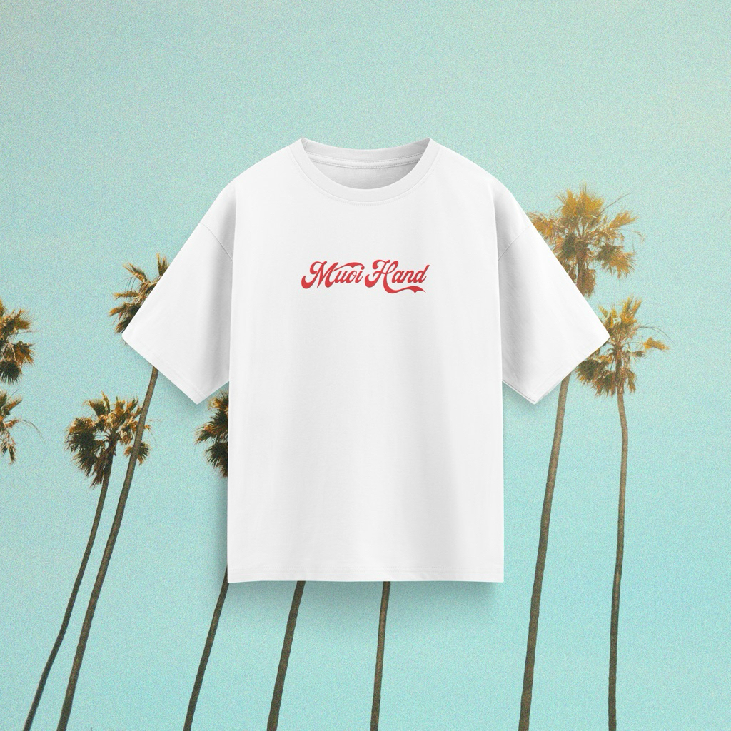 Áo Thun Form Oversize Cotton 100% - 250gsm - "COLA" -  Local Brand MUOIHAND