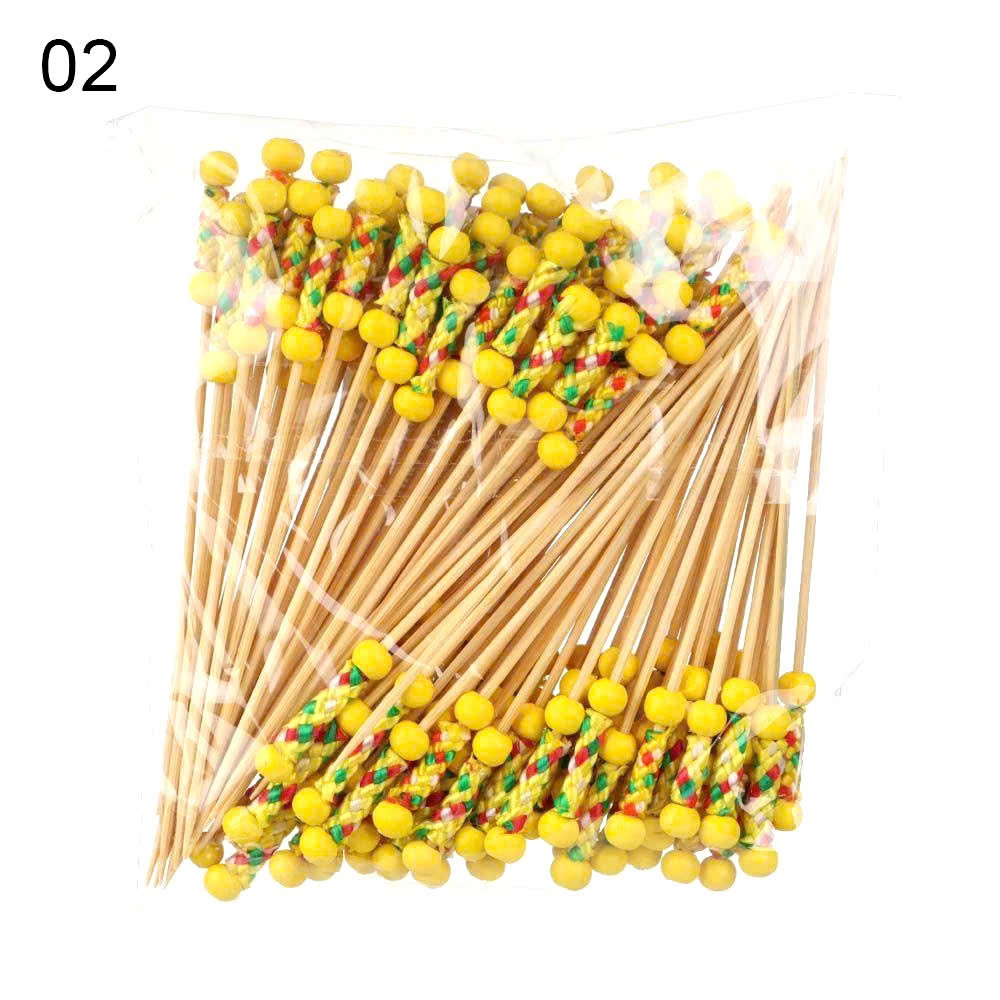 Set 50 tăm xiên trang trí bánh, cocktail, đồ uống, trái cây hình thù đáng yêu