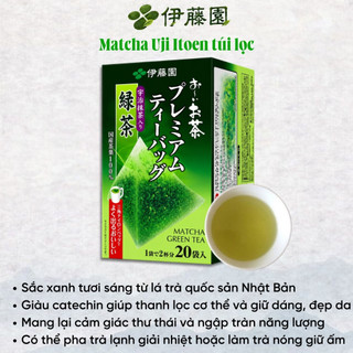 Trà xanh Matcha Uji Itoen túi lọc Nhật Bản, 36g, bao gồm 20-50 gói tiện lợi, hương vị tuyệt vời M68