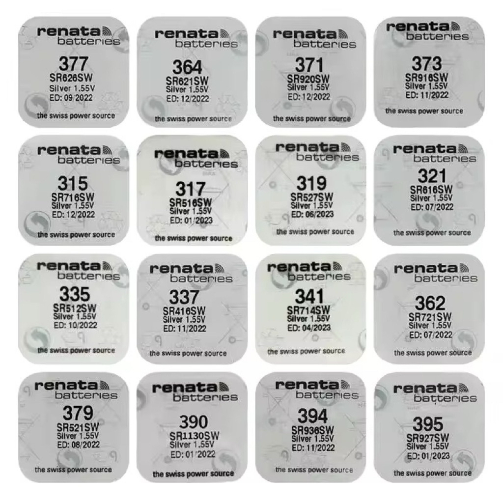 Pin Đồng Hồ Renata SR621/ 626/ 920/ 616/ 721/521 Silver Oxide 1.55V Chính Hãng Thụy Sĩ ( vỉ 1 viên )