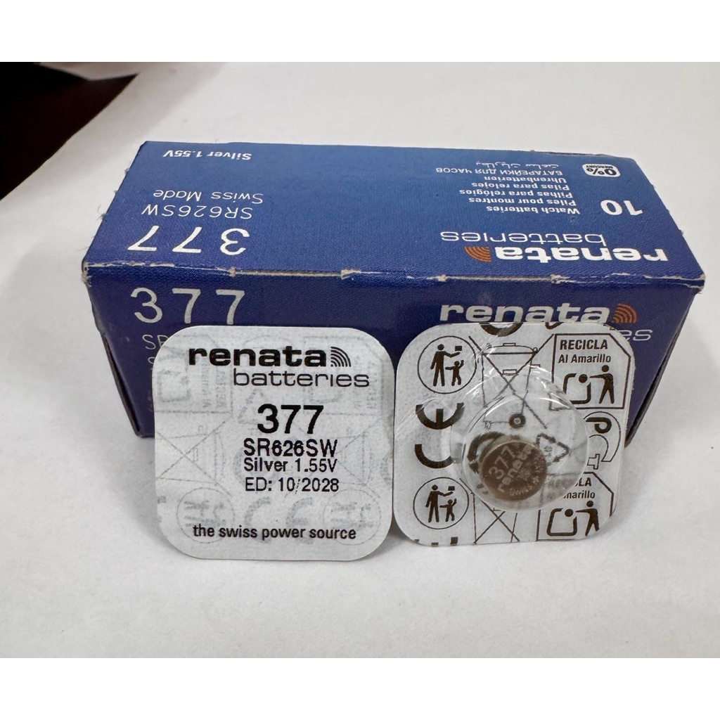 Pin Đồng Hồ Renata SR621/ 626/ 920/ 616/ 721/521 Silver Oxide 1.55V Chính Hãng Thụy Sĩ ( vỉ 1 viên )