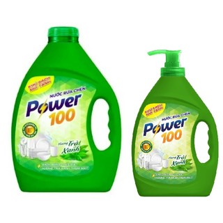 Nước rửa chén POWER100 - Trà xanh 3,5kg