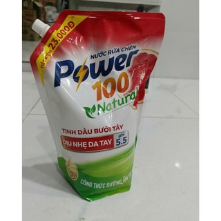 Nước rửa chén POWER100 Natural Tinh Dầu bưởi tây 3kg