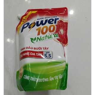 Nước rửa chén POWER100 Natural Tinh Dầu bưởi tây 3kg