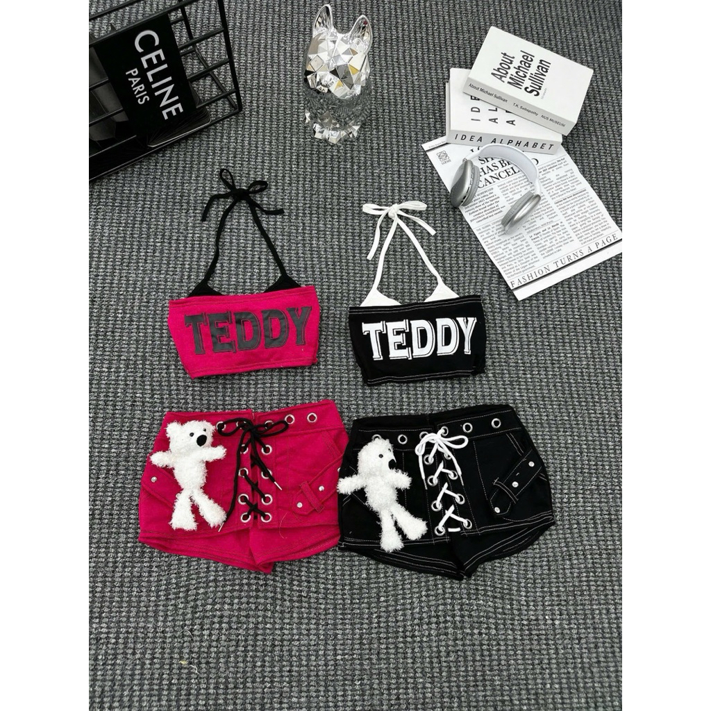 🔱 Set ted,,dy 3 chi tiết  Kèm gấu