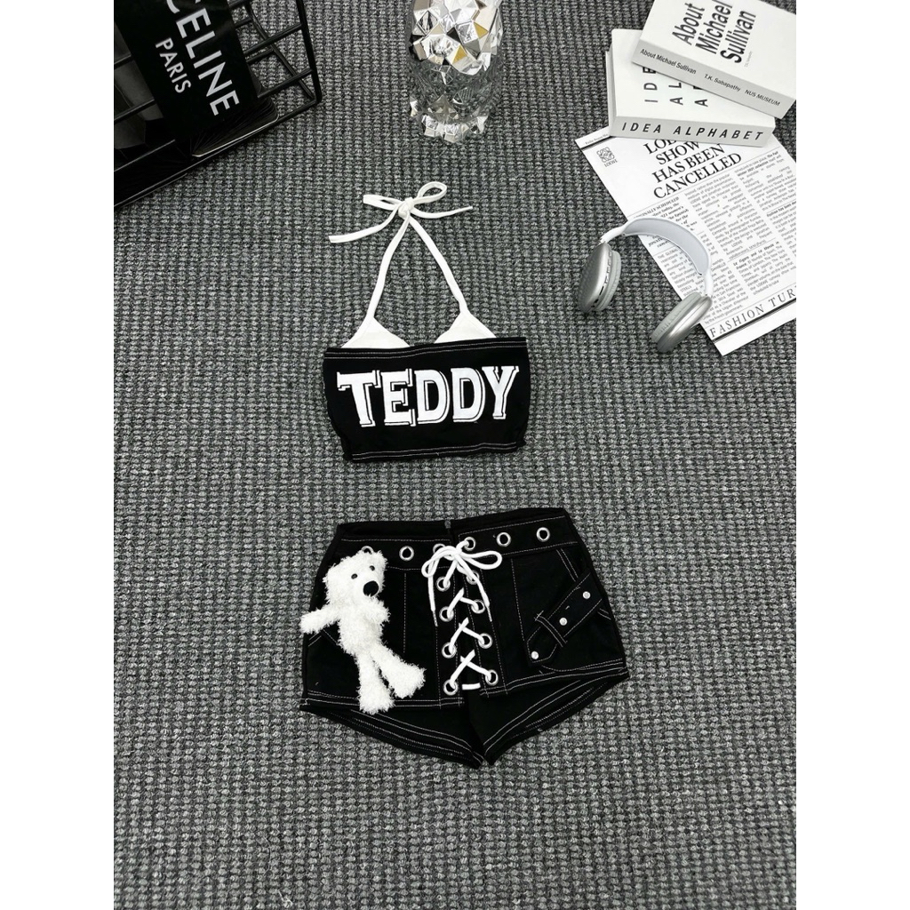 🔱 Set ted,,dy 3 chi tiết  Kèm gấu