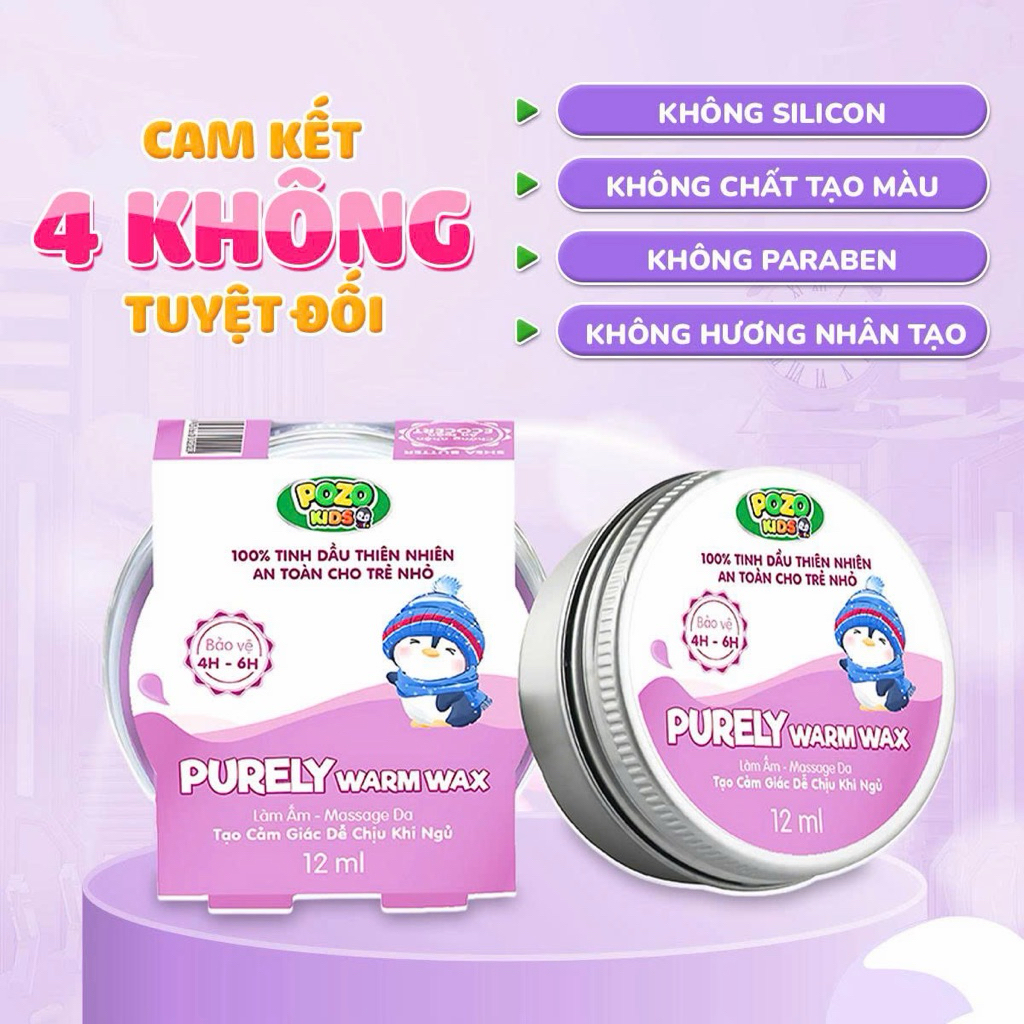 Sáp giữ ấm cho trẻ Pozo giúp bé giữ ấm , phòng cảm cúm