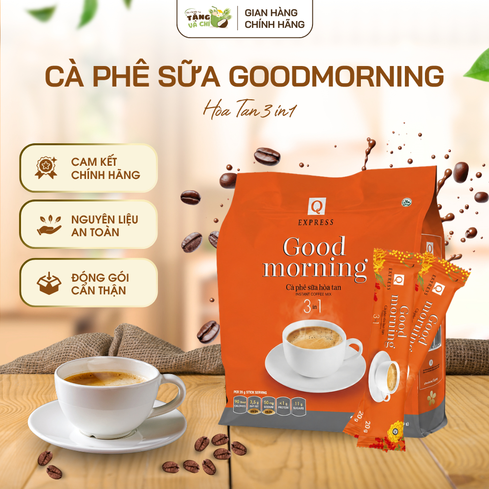 Cà Phê Sữa Hòa Tan Goodmorning Vị Đậm Đà Thơm Ngon Dễ Pha Thức Uống Tiện Lợi Hằng Ngày