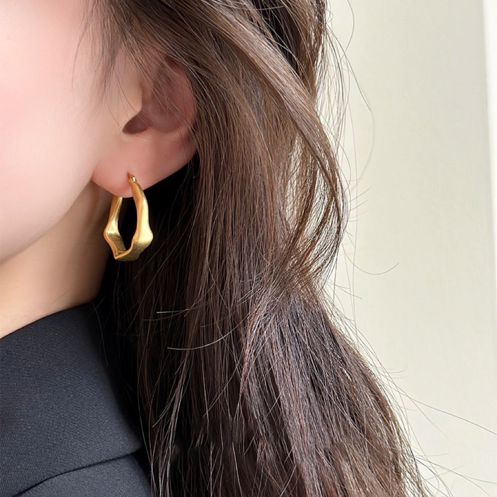 Khuyên tai nữ chuôi bạc 925 De Merci bông tai phụ kiện trang sức nữ cá tính BT