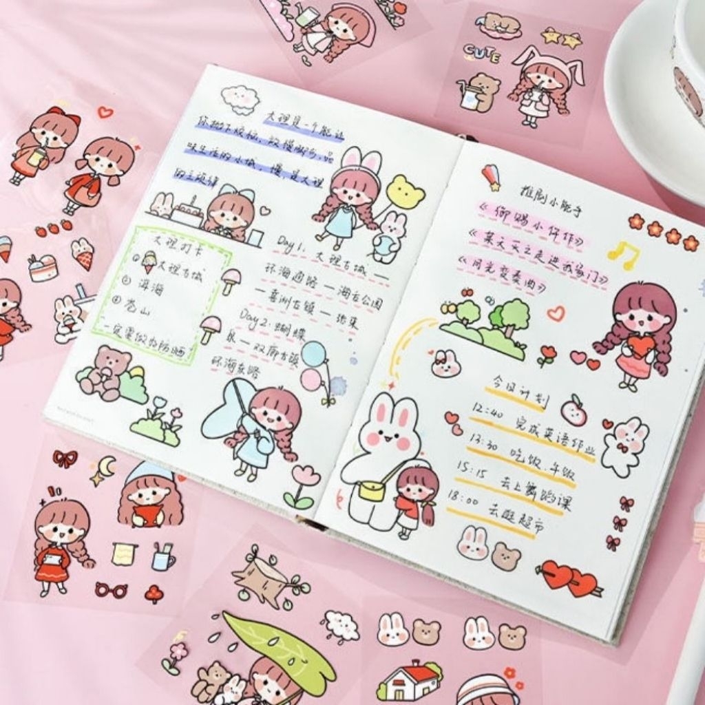 Hình dán sticker trang trí Kawaii (tấm)