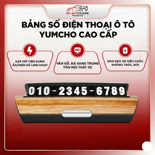 Bảng Số Ô Tô, Bảng Ghi Số Gắn Taplo SH Autocare Để Lại Số Khi Đỗ Xe Chất Liệu Cao Cấp