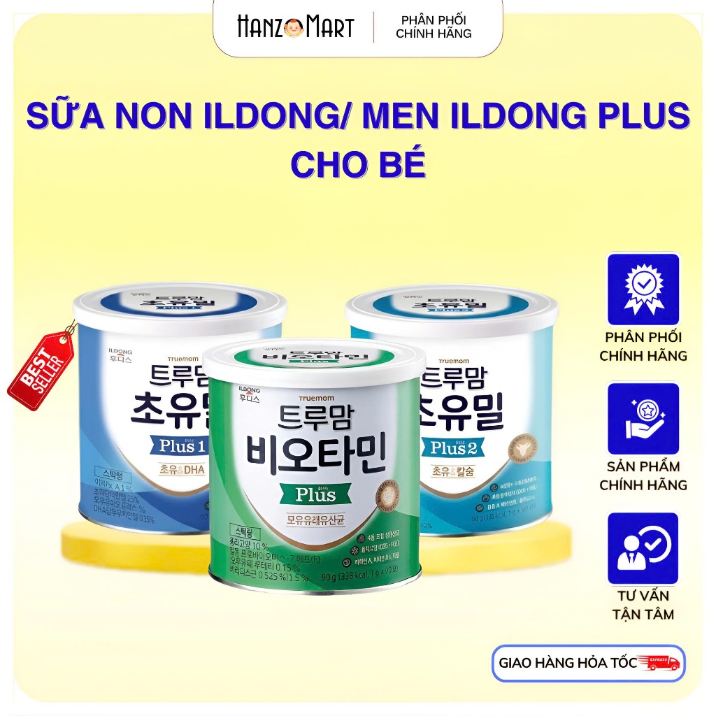 Sữa Non ildong Plus - Men vi sinh Hàn Quốc cho bé chính hãng - hanzo2009