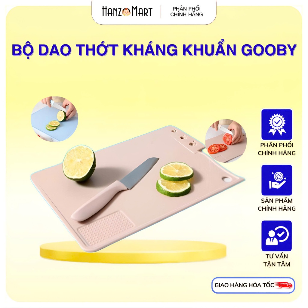 Bộ dao thớt  chế biến ăn dặm cho bé