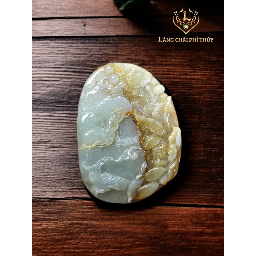 Dây chuyền Phượng Ngự Liên Hoa Hoàng phỉ tuyp A - Dây chuyền phỉ thúy phong thủy
