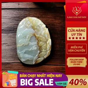 Dây chuyền Phượng Ngự Liên Hoa Hoàng phỉ tuyp A - Dây chuyền phỉ thúy phong thủy