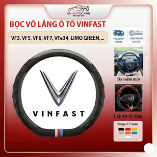 Bọc Vô Lăng Ô Tô DCUT SH Autocare Cho Xe Vinfast Phong Cách Thể Thao Chống Trượt Bảo Vệ Vô Lăng