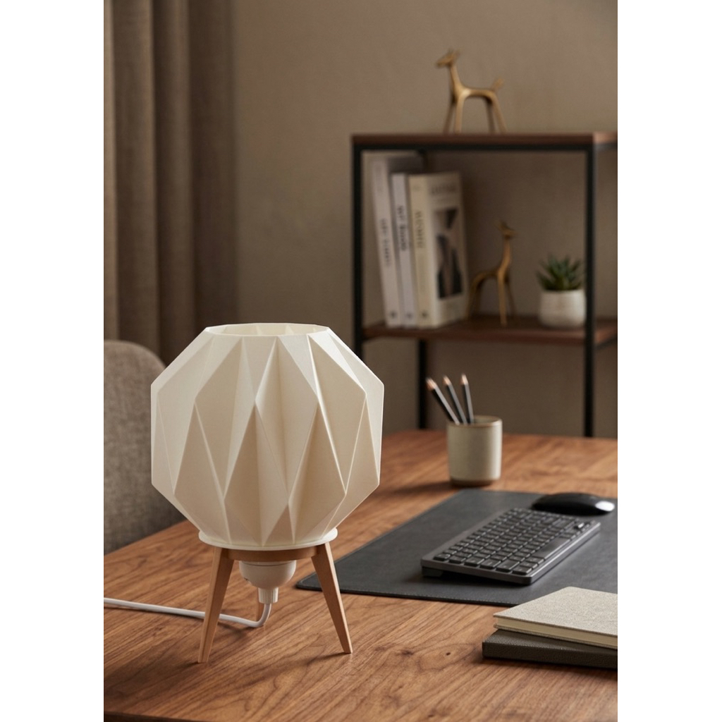 Đèn Ngủ Decor ORIGAMI LAMP | MIE LIGHT Đèn In 3D Thiết Kế Đa Giác Kim Cương - Đèn Bàn Nghệ Thuật Thư Giãn