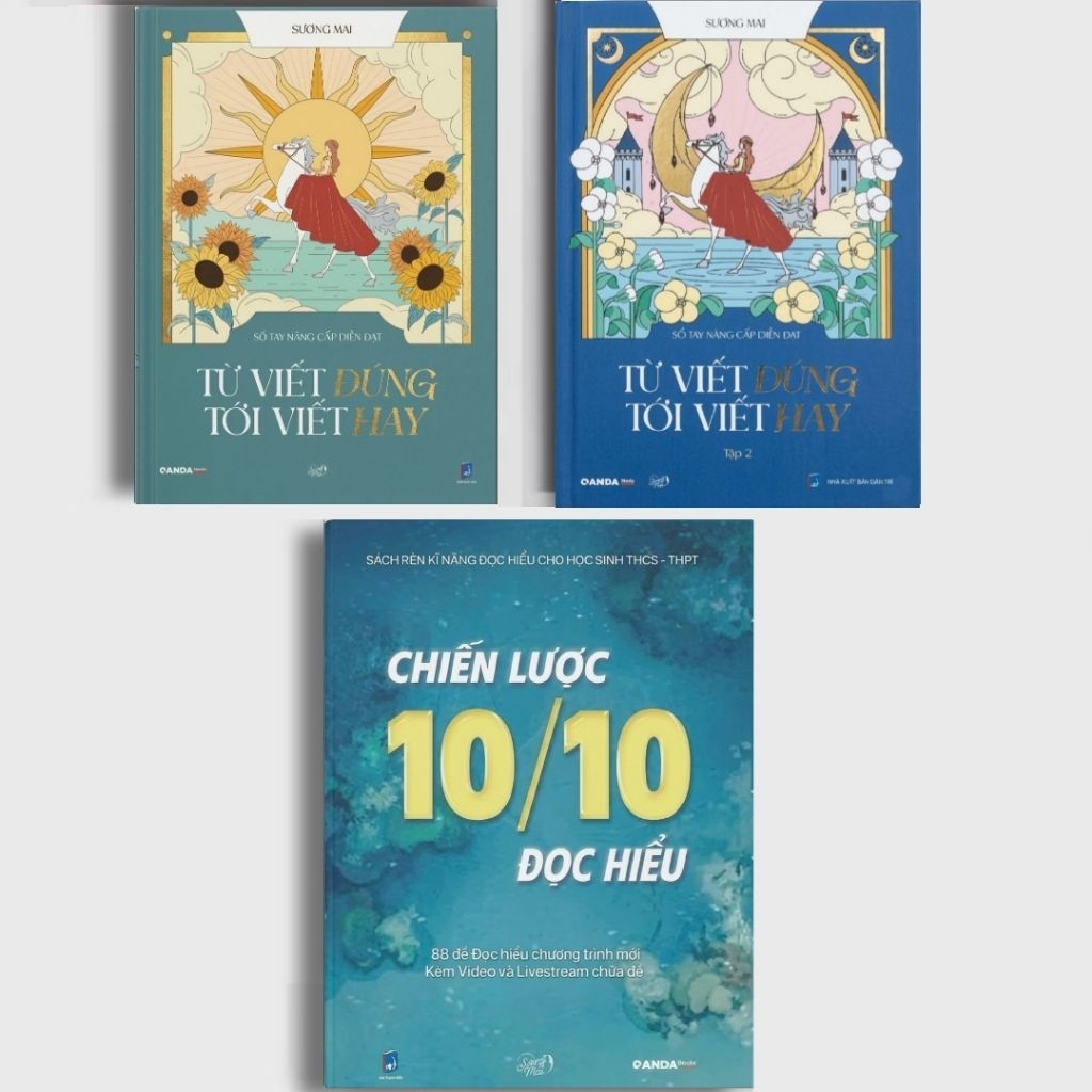 Combo 3 Cuốn Từ Viết Đúng Tới Viết Hay Tập 1, Tập 2, Chiến Lược 10