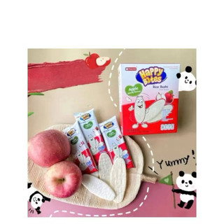 Bánh gạo ăn dặm Happy Bites Vị Dâu,Chuối,Táo,Việt Quất,Rau Củ cho bé 6m+, Hộp 21/42/50gram