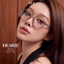 Kính mắt Oval Chuyên Lắp Cận LÉAGLASSES - DEARIE chất liệu nhựa cao cấp Y2K Bayonetta