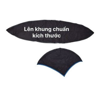 áo diều xỏ khung 3m bụng 76 phom đẹp căng khung