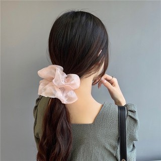 Dây buộc tóc vải bồng bềnh, scrunchies voan lưới tiểu thư Chồi accessories - Y018