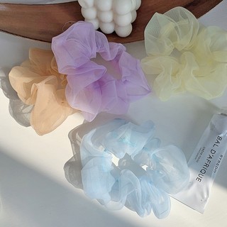 Dây buộc tóc vải bồng bềnh, scrunchies voan lưới tiểu thư Chồi accessories - Y018