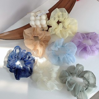 Dây buộc tóc vải bồng bềnh, scrunchies voan lưới tiểu thư Chồi accessories - Y018