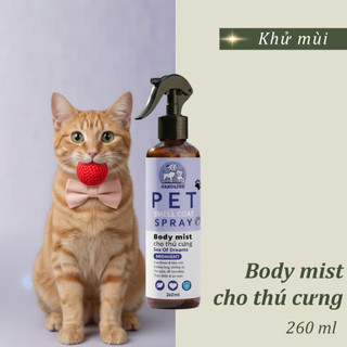 Bodymist xịt thơm cho thú cưng - giúp khử mùi cho chó mèo