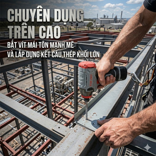 (Bản đặc biệt màu xám ) Chuyên Vít Tocdo 16,8v Có Búa (2 Pin h+ 1 Sạc) Động Cơ Không Chổi Than